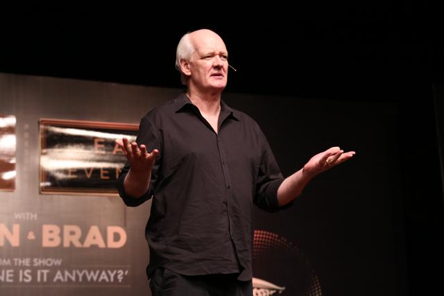 (L-R) Stand up comedians-Brad Sherwood, Colin Mochrie.
