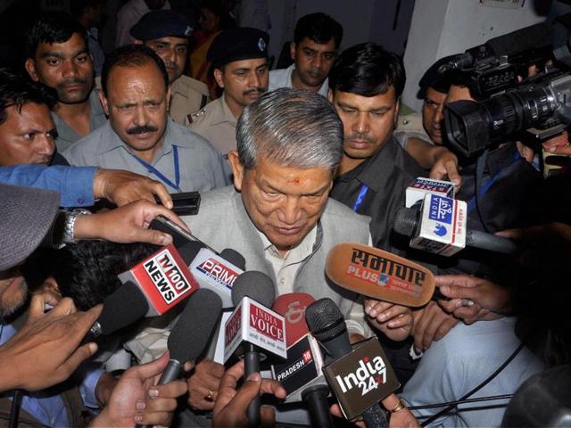 Uttrakhand chief minister Harish Rawat addressing a press conference in Dehradun on Sunday. (PTI Photo) Uttrakhand chief minister Harish Rawat addressing a press conference in Dehradun on Sunday. (PTI Photo)