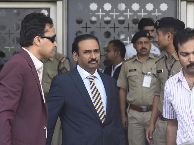 New Delhi, India- March 27, 2016: A five-member team of Pakistani investigators (JIT) arrives at T-3 airport on Sunday to carry forward the probe into the brazen Pathankot Air Base attack in New Delhi, India, on Tuesda March 27, 2016. ( Photo by Sonu Mehta/ Hindustan Times) (Hindustan Times) New Delhi, India- March 27, 2016: A five-member team of Pakistani investigators (JIT) arrives at T-3 airport on Sunday to carry forward the probe into the brazen Pathankot Air Base attack in New Delhi, India, on Tuesda March 27, 2016. ( Photo by Sonu Mehta/ Hindustan Times) (Hindustan Times)