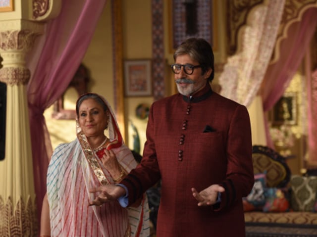 “Working with the wife today for an ad, promotion and some moments from there, they celebrate my National Award on set and then as I leave the studio they burst a few crackers.. sweet,” he wrote on his blog. (Amitabh Bachchan’s blog) 
