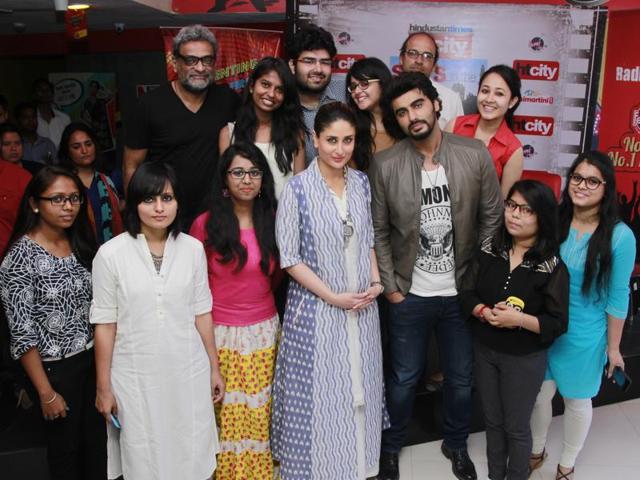 Bollywood actors Kareena Kapoor Khan and Arjun Kapoor were at the HT City office on Tuesday to promote their upcoming film Ki and Ka. Here’s what all they talked about. (Shivam Saxena/HT PHotos) 