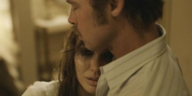 Brad Pitt and Angelina Jolie in a still from their movie By the Sea. Brad Pitt and Angelina Jolie in a still from their movie By the Sea.
