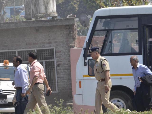 The team is in India to prove alleged involvement of Pakistani militants in January’s ambush at the sensitive air base that left seven soldiers dead. (Sameer Sehgal /HT )