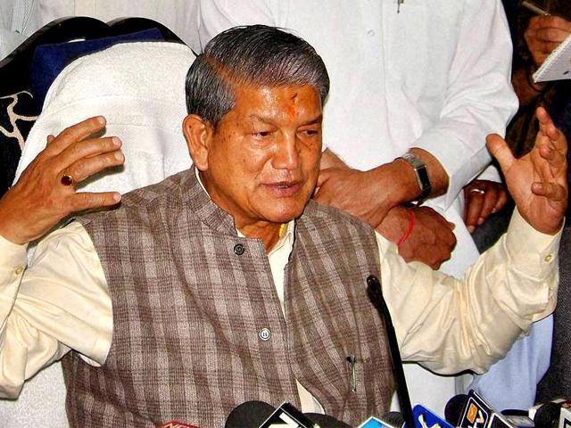 The dramatic development came on a petition by the Congress against the Centre’s Sunday decision to dismiss the party’s government and impose President’s Rule.(PTI Photo) The dramatic development came on a petition by the Congress against the Centre’s Sunday decision to dismiss the party’s government and impose President’s Rule.(PTI Photo)
