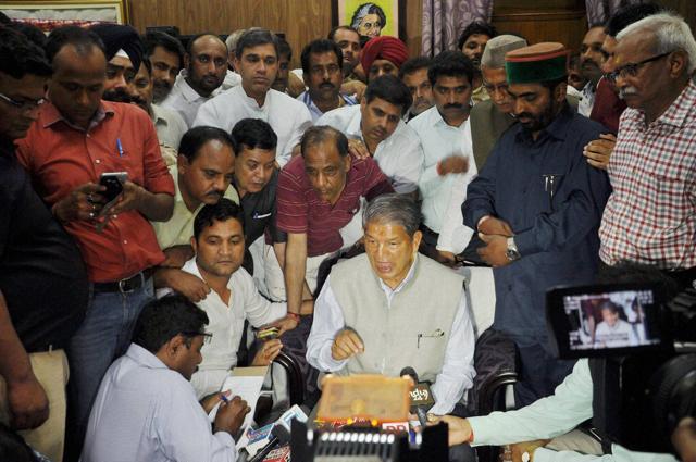 Former Uttarakhand chief minister Harish Rawat addresses the media in Dehradun. (PTI Photo) Former Uttarakhand chief minister Harish Rawat addresses the media in Dehradun. (PTI Photo)