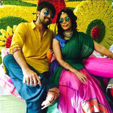 Sreeja with husband Kalyan.