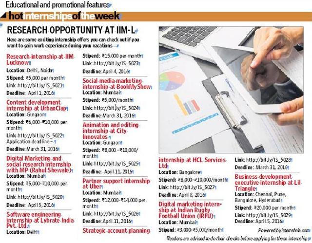 Internship opportunities across India (HT Photo)