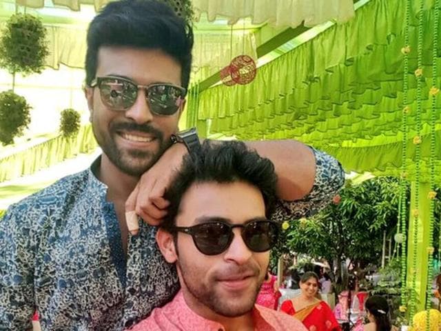 Actors all... Ram Charan with his cousin brother Varun Tej, also an actor. (IAmVarunTej/Facebook) Actors all... Ram Charan with his cousin brother Varun Tej, also an actor. (IAmVarunTej/Facebook)