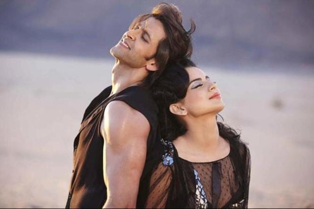Hrithik and Kangana in a still from Krrish. Hrithik and Kangana in a still from Krrish.