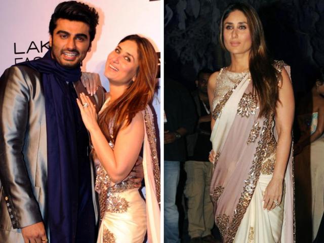 Ki and Ka are in the house. Arjun Kapoor and Kareena Kapoor Khan pose for the cameras. Ki and Ka are in the house. Arjun Kapoor and Kareena Kapoor Khan pose for the cameras.
