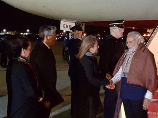 PM Modi arrives in Washington to attend the Nuclear Security Summit. (ANI) PM Modi arrives in Washington to attend the Nuclear Security Summit. (ANI)