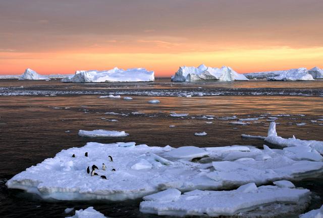 Up to now, scientists have focused mostly on the impact warming oceans have on the overhang from ice sheets, which sit on land. But it turns out that air temperatures have risen enough to cause some melting on top as well. (REUTERS) Up to now, scientists have focused mostly on the impact warming oceans have on the overhang from ice sheets, which sit on land. But it turns out that air temperatures have risen enough to cause some melting on top as well. (REUTERS)