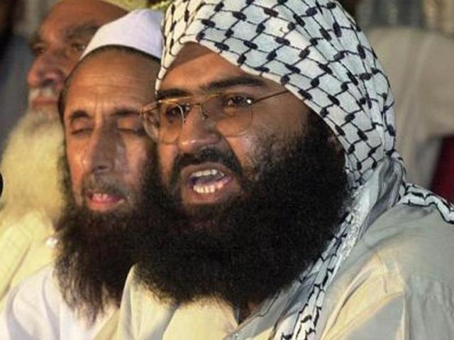 Indian activists carry photographs of the chief of Jaish-e-Mohammad, Maulana Masood Azhar (L) and chief of Jamaat ud Dawa (JD), Hafiz Mohammad Saeed (R) during a protest against the attack on the air force base in Pathankot, in Mumbai on January 4, 2016. (AFP) Indian activists carry photographs of the chief of Jaish-e-Mohammad, Maulana Masood Azhar (L) and chief of Jamaat ud Dawa (JD), Hafiz Mohammad Saeed (R) during a protest against the attack on the air force base in Pathankot, in Mumbai on January 4, 2016. (AFP)