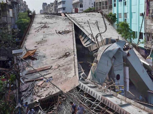 Hundreds of people are feared trapped under the debris. (PTI Photo) Hundreds of people are feared trapped under the debris. (PTI Photo)