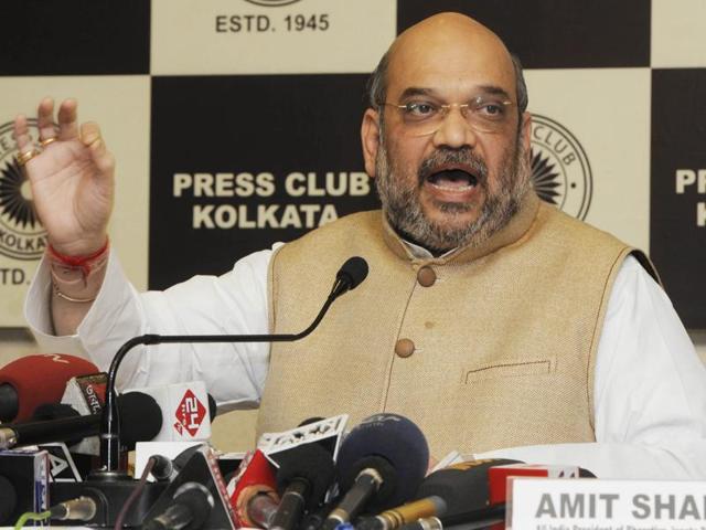 When Congress-led UPA government was in power, India was being run from Italy, BJP president Amit Shah said on Thursday in a retort to Congress Vice President Rahul Gandhi. (Hindustan Times) When Congress-led UPA government was in power, India was being run from Italy, BJP president Amit Shah said on Thursday in a retort to Congress Vice President Rahul Gandhi. (Hindustan Times)