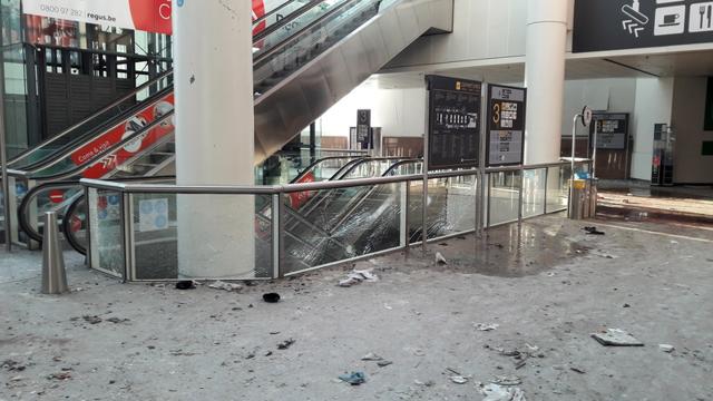 Damage is seen inside the departure terminal following the March 22, 2016 bombing at Zaventem Airport. (REUTERS File Photo) Damage is seen inside the departure terminal following the March 22, 2016 bombing at Zaventem Airport. (REUTERS File Photo)