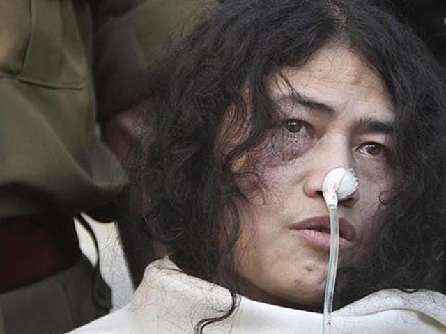 Rights activist Irom Sharmila continues her fast unto death in her security room in Imphal’s J.N. Institute of Medical Sciences, a kind of sub-jail. (AP Photo) Rights activist Irom Sharmila continues her fast unto death in her security room in Imphal’s J.N. Institute of Medical Sciences, a kind of sub-jail. (AP Photo)