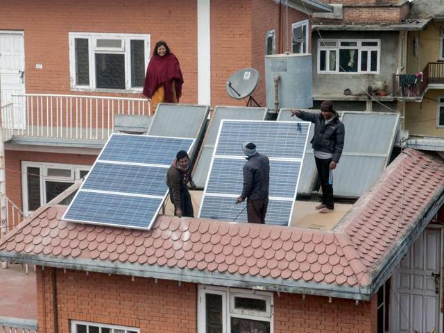 The policy is aimed towards policy to boosting end-to-end manufacturing of solar equipments like polysilicon, wafers, cells and panels.(AFP Photo) The policy is aimed towards policy to boosting end-to-end manufacturing of solar equipments like polysilicon, wafers, cells and panels.(AFP Photo)