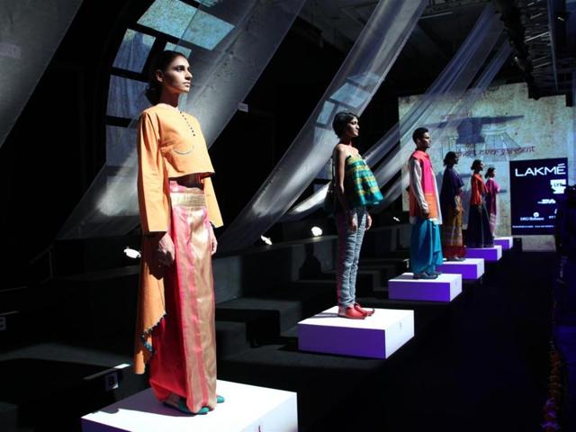 Models showcase the creations of designer Wendell Rodricks. (IANS) Models showcase the creations of designer Wendell Rodricks. (IANS)