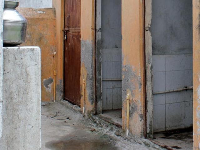 Toilets which have been completed lack quality or have not followed proper norms. (HT file photo for representation purpose only) Toilets which have been completed lack quality or have not followed proper norms. (HT file photo for representation purpose only)