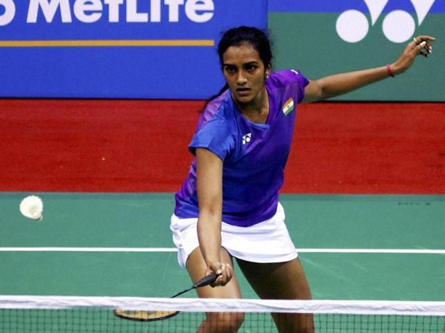 PV Sindhu won 17-21, 21-19, 21-16 in 76 minutes to set up a quarterfinal date with South Korea’s Bae Yeon-ju. (PTI) PV Sindhu won 17-21, 21-19, 21-16 in 76 minutes to set up a quarterfinal date with South Korea’s Bae Yeon-ju. (PTI)