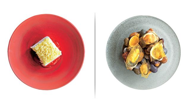 At the Sydney pop-up, Noma also served an adaptation of the classic Australian Rum Lamington for dessert (left); a platter of local clams, cockles and mussels was one of the courses served at Noma is Sydney recently. At the Sydney pop-up, Noma also served an adaptation of the classic Australian Rum Lamington for dessert (left); a platter of local clams, cockles and mussels was one of the courses served at Noma is Sydney recently.