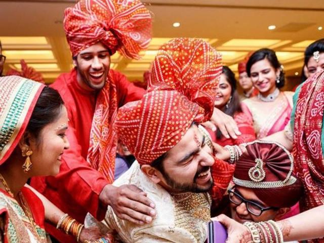 ‘Indian weddings are all about love. But this, this is war.’ (INSTAGRAM/harshabathija) 
