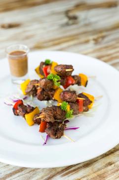 Grilled lamb skewers with Moroccan spiced sauce from the Bar Stock Exchange menus will also be making an international move.