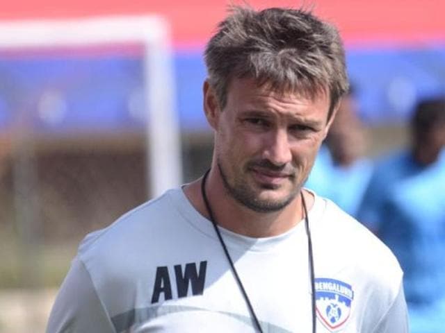 A file photo of Bengaluru FC head coach Ashley Westwood.(PTI Photo) A file photo of Bengaluru FC head coach Ashley Westwood.(PTI Photo)