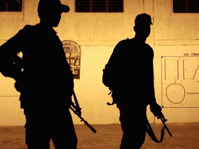 CRPF troops belonging to the 154th battalion, along with those from state police, were out for a long-range patrol when they encountered a series of IED blasts around 12:15pm. (HT/Photo for representation)