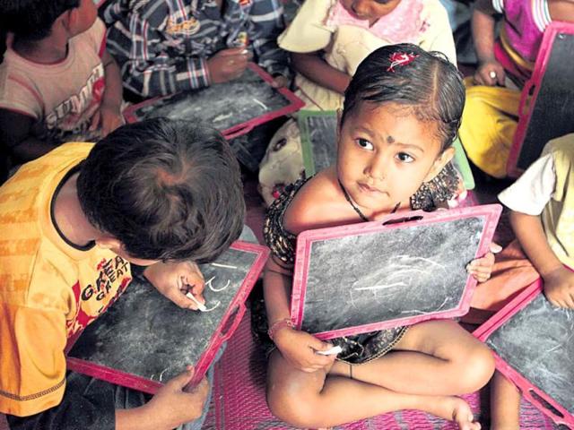 The Bihar government on Friday admitted in the legislative council that 5871 primary schools do not have their own buildings. (HT/File Photo for representation) The Bihar government on Friday admitted in the legislative council that 5871 primary schools do not have their own buildings. (HT/File Photo for representation)