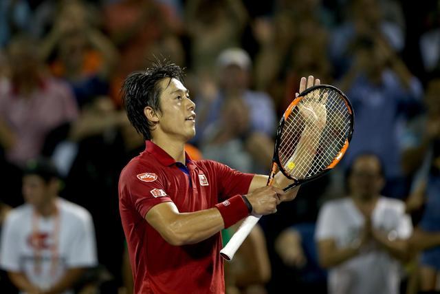 Kei Nishikori advanced to his second Masters 1000 tournament final. (AFP) Kei Nishikori advanced to his second Masters 1000 tournament final. (AFP)