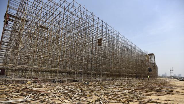 The stage used during the World Culture Festival organised by Sri Sri Ravi Shankar's Art of Living being disassembled near Yamuna flood plain in New Delhi. (Sonu Mehta/HT File Photo) The stage used during the World Culture Festival organised by Sri Sri Ravi Shankar's Art of Living being disassembled near Yamuna flood plain in New Delhi. (Sonu Mehta/HT File Photo)