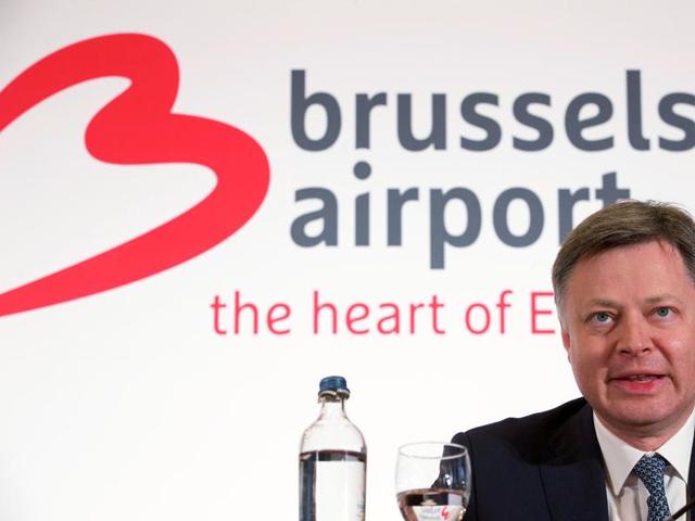 Brussels Airport CEO Arnaud Feist gives a press conference regarding the reopening of Brussels Airport. (AFP Photo) Brussels Airport CEO Arnaud Feist gives a press conference regarding the reopening of Brussels Airport. (AFP Photo)