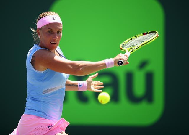 Both Kuznetsova and Azarenka struggled on their serve. (AFP)