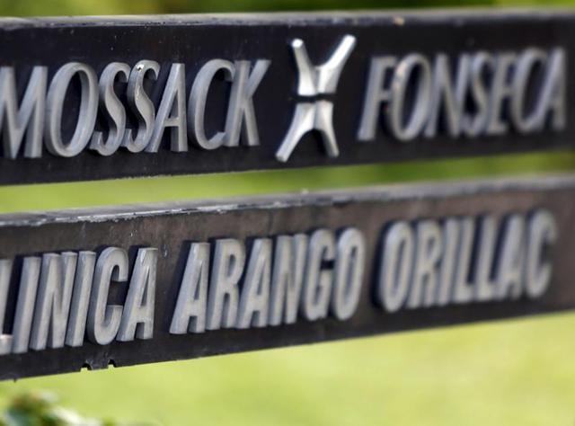 A company list showing the Mossack Fonseca law firm is pictured on a sign at the Arango Orillac Building in Panama City.(REUTERS) A company list showing the Mossack Fonseca law firm is pictured on a sign at the Arango Orillac Building in Panama City.(REUTERS)