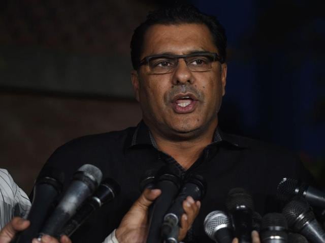 Pakistan head cricket coach Waqar Younis speaks with media representatives during a press conference. (AFP Photo) Pakistan head cricket coach Waqar Younis speaks with media representatives during a press conference. (AFP Photo)