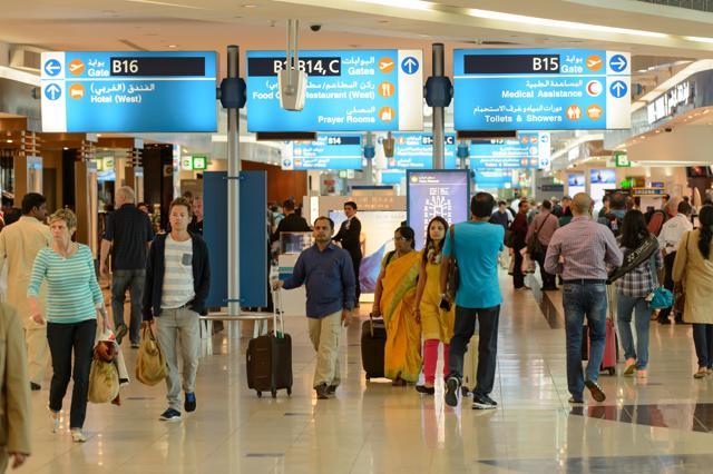 Dubai international airport jumped to the third busiest airport in the world from its sixth position last year. (Shutterstock)