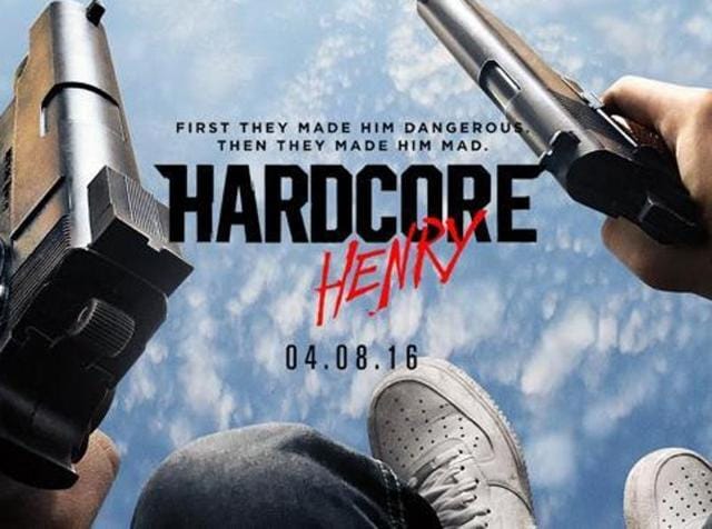 Hardcore Henry is shot entirely in the first person. Hardcore Henry is shot entirely in the first person.