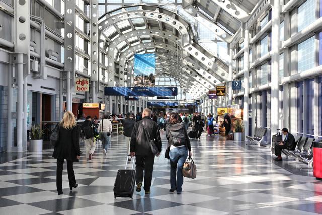 Chicago O’Hare airport, along with Tokyo’s Haneda Airport, were placed the fifth and sixth busiest airports in the world respectively. (Shutterstock)