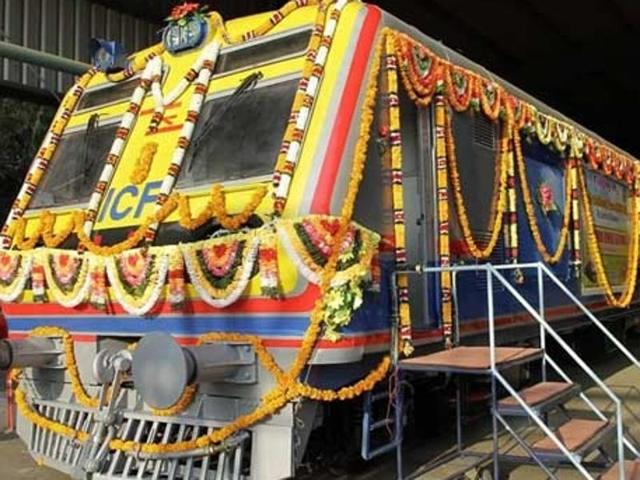 The first ever air-conditioned suburban local for Mumbai, which was flagged off from Integral Coach Factory in Chennai on March 31, has finally arrived in the metropolis, and its trial run would take place within a week, said a senior Central Railway official on Tuesday. The first ever air-conditioned suburban local for Mumbai, which was flagged off from Integral Coach Factory in Chennai on March 31, has finally arrived in the metropolis, and its trial run would take place within a week, said a senior Central Railway official on Tuesday.
