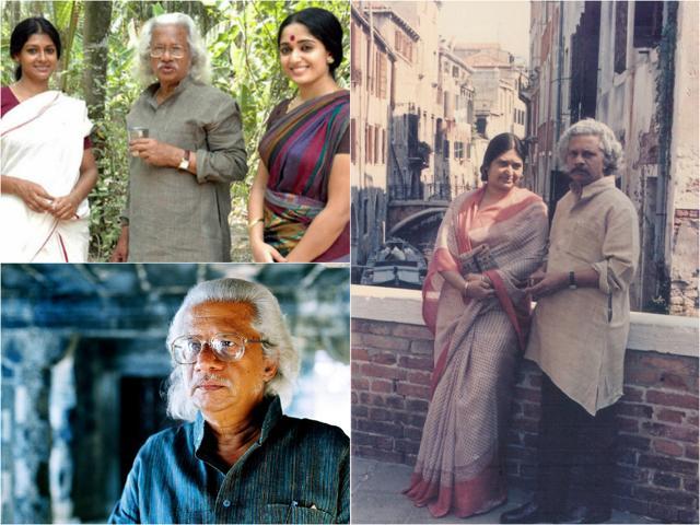 (Clockwise) Adoor Gopalakrishnan, Adoor with actors Nandita Das and Kavya Madhavan and Adoor with wife Sunanda in Venice. (Adoor Gopalakrishnan) (Clockwise) Adoor Gopalakrishnan, Adoor with actors Nandita Das and Kavya Madhavan and Adoor with wife Sunanda in Venice. (Adoor Gopalakrishnan)