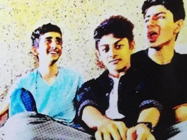 Saif Ali Khan’s son, Ibrahim (right), is pretty active on social media and regularly updates his pictures on Instagram. The above image was captioned ‘Gangster squad’. (Instagram) 