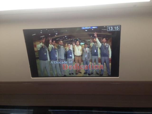 LED screens have been installed. These trains will display the route-map. (HT Photo)