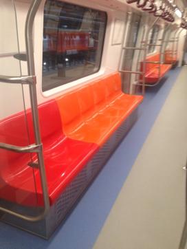 Colour of reserved seats will be different and every coach will have seats of different colours (HT Photo)