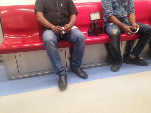There will be no space below the seats in new trains. Apparatus for wifi has been installed in this space. (HT Photo)