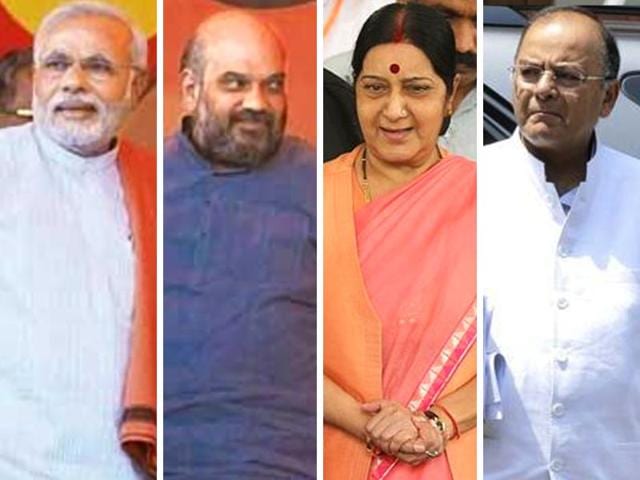 Led by Prime Minister Narendra Modi, the list of BJP leaders that will make an appearance in the Bengal polls includes external affairs minister Sushma Swaraj, finance minister Arun Jaitley, HRD minister Smiti Irani among others.(HT Photo) Led by Prime Minister Narendra Modi, the list of BJP leaders that will make an appearance in the Bengal polls includes external affairs minister Sushma Swaraj, finance minister Arun Jaitley, HRD minister Smiti Irani among others.(HT Photo)