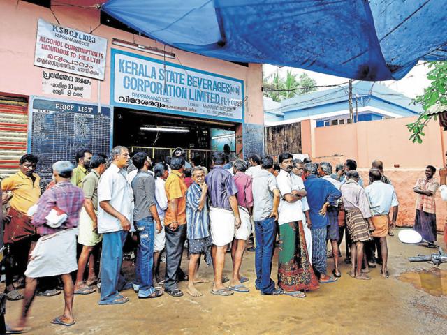 Business and tourism in the state are on a downward curve thanks to Oommen Chandy’s near evangelical drive against alcohol. So all bars and establishments now serve wine and beer, not any other sort of liquor.(Vivek Nair/Hindustan Times) Business and tourism in the state are on a downward curve thanks to Oommen Chandy’s near evangelical drive against alcohol. So all bars and establishments now serve wine and beer, not any other sort of liquor.(Vivek Nair/Hindustan Times)
