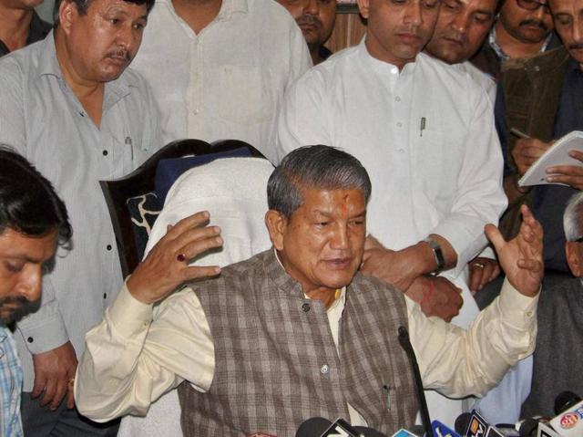 Former Uttarakhand chief minister Harish Rawat and the Congress have challenged the imposition of President's rule in the state. The Union government in its reply maintained that the imposition was inevitable because of a “complete breakdown of constitutional machinery”. (PTI File Photo) Former Uttarakhand chief minister Harish Rawat and the Congress have challenged the imposition of President's rule in the state. The Union government in its reply maintained that the imposition was inevitable because of a “complete breakdown of constitutional machinery”. (PTI File Photo)