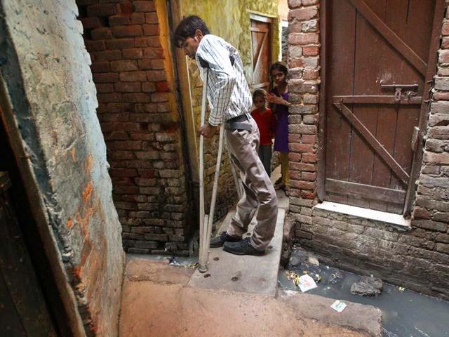 The United Nations pegs the disabled in India at 15% of the population but the census fixes it at just 2.2%. This means there are many who do not get access to the State benefits that are due to them. (HT File Photo) The United Nations pegs the disabled in India at 15% of the population but the census fixes it at just 2.2%. This means there are many who do not get access to the State benefits that are due to them. (HT File Photo)